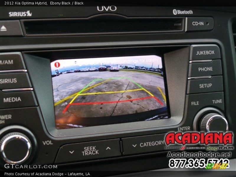 Ebony Black / Black 2012 Kia Optima Hybrid