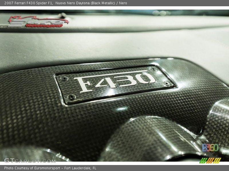 Nuovo Nero Daytona (Black Metallic) / Nero 2007 Ferrari F430 Spider F1