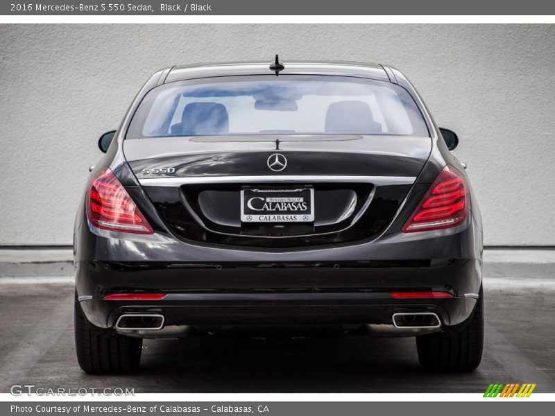 Black / Black 2016 Mercedes-Benz S 550 Sedan
