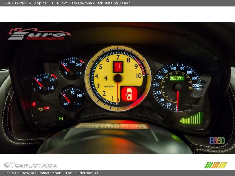 Nuovo Nero Daytona (Black Metallic) / Nero 2007 Ferrari F430 Spider F1