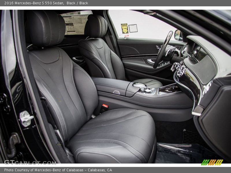 Front Seat of 2016 S 550 Sedan