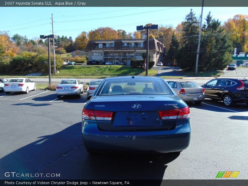 Aqua Blue / Gray 2007 Hyundai Sonata GLS
