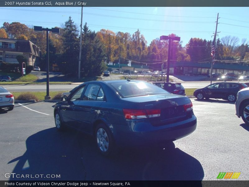 Aqua Blue / Gray 2007 Hyundai Sonata GLS