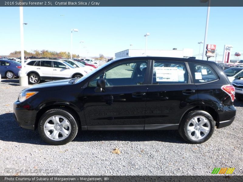 Crystal Black Silica / Gray 2016 Subaru Forester 2.5i