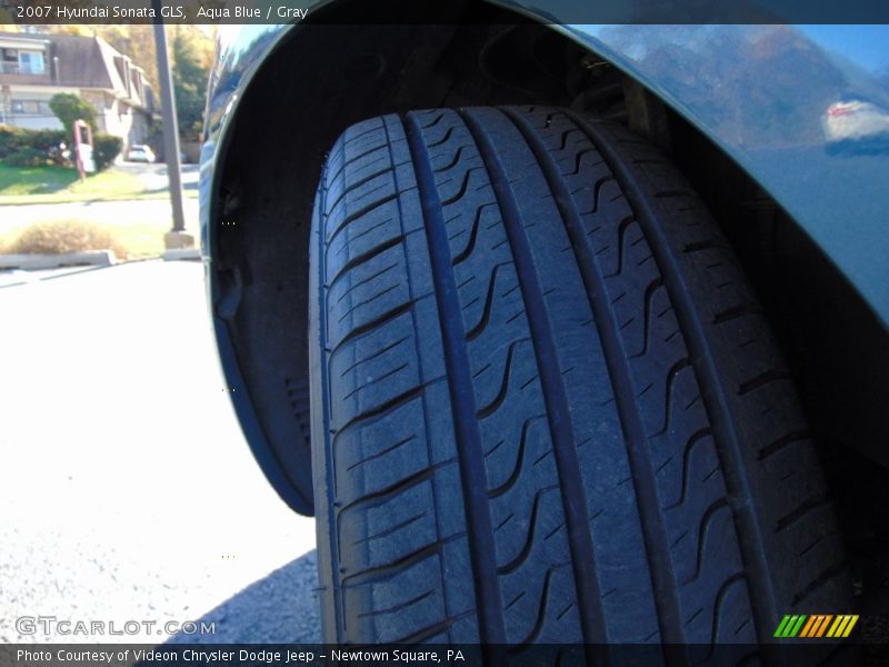 Aqua Blue / Gray 2007 Hyundai Sonata GLS