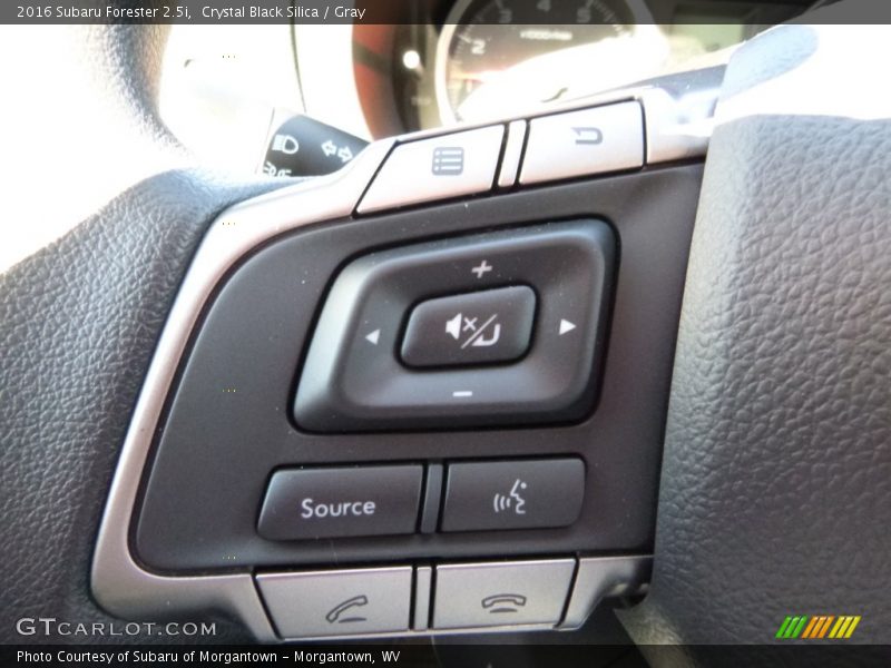 Crystal Black Silica / Gray 2016 Subaru Forester 2.5i