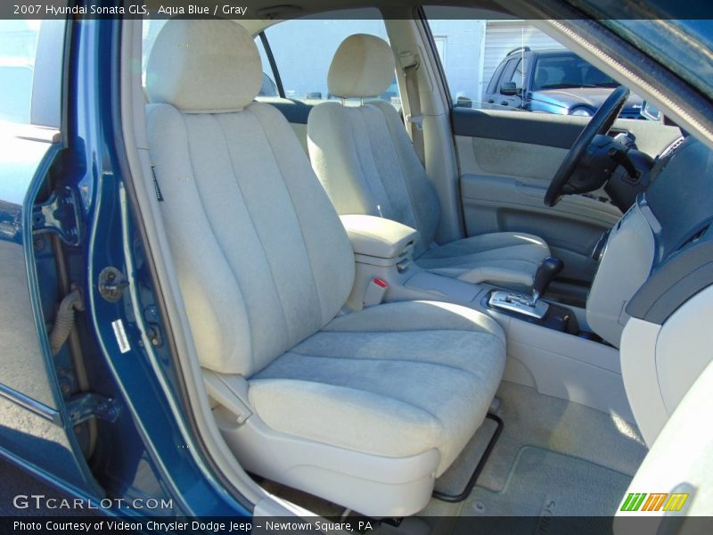 Aqua Blue / Gray 2007 Hyundai Sonata GLS
