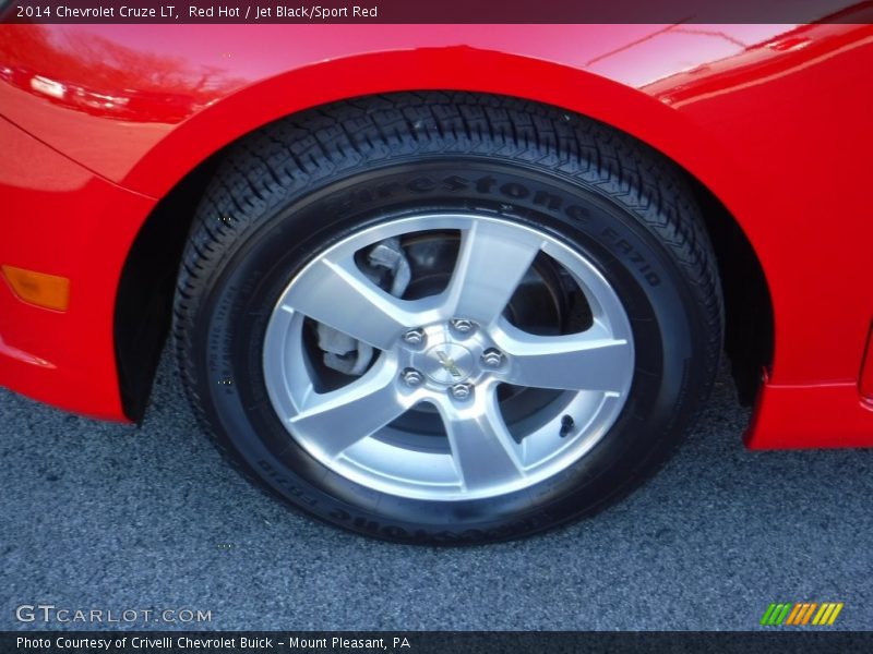Red Hot / Jet Black/Sport Red 2014 Chevrolet Cruze LT