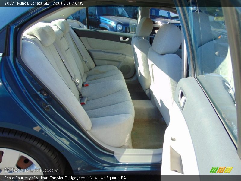 Aqua Blue / Gray 2007 Hyundai Sonata GLS