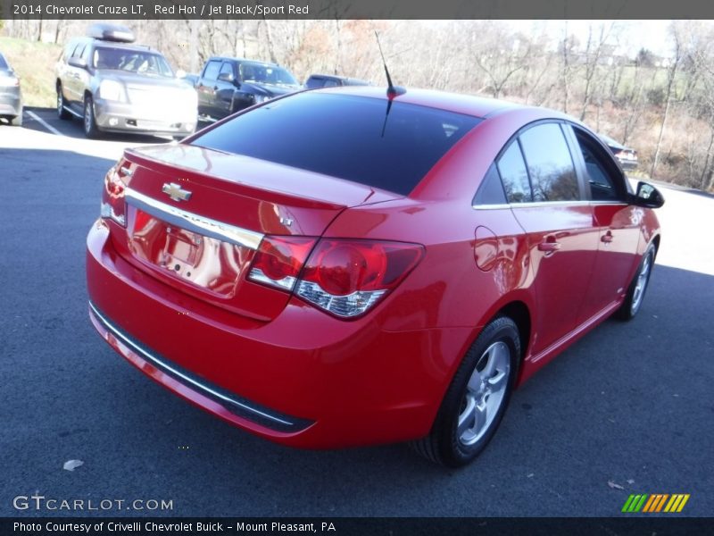 Red Hot / Jet Black/Sport Red 2014 Chevrolet Cruze LT