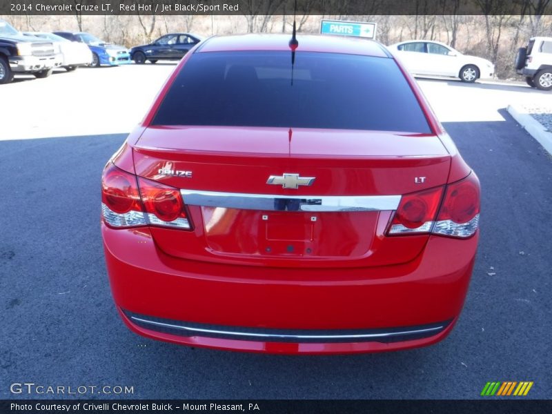 Red Hot / Jet Black/Sport Red 2014 Chevrolet Cruze LT