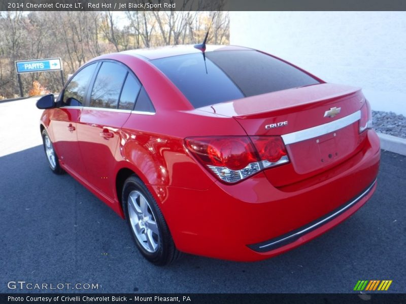 Red Hot / Jet Black/Sport Red 2014 Chevrolet Cruze LT