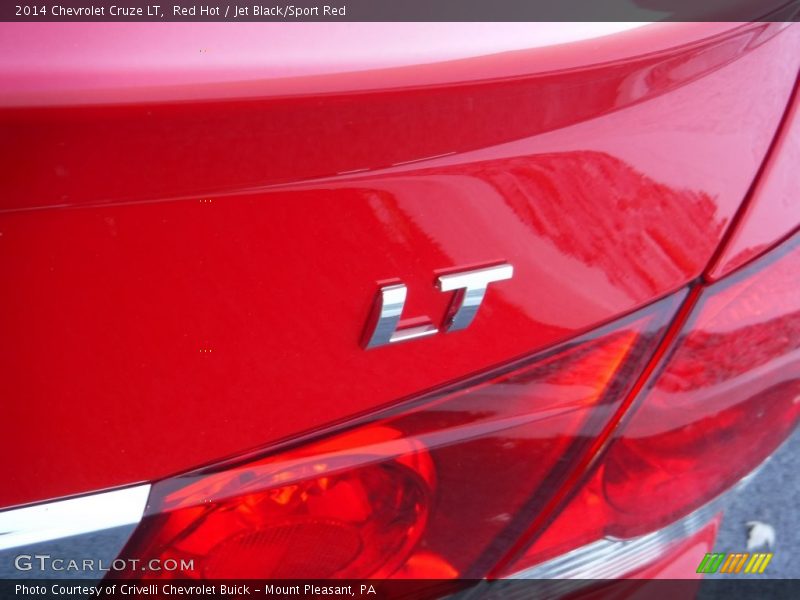 Red Hot / Jet Black/Sport Red 2014 Chevrolet Cruze LT
