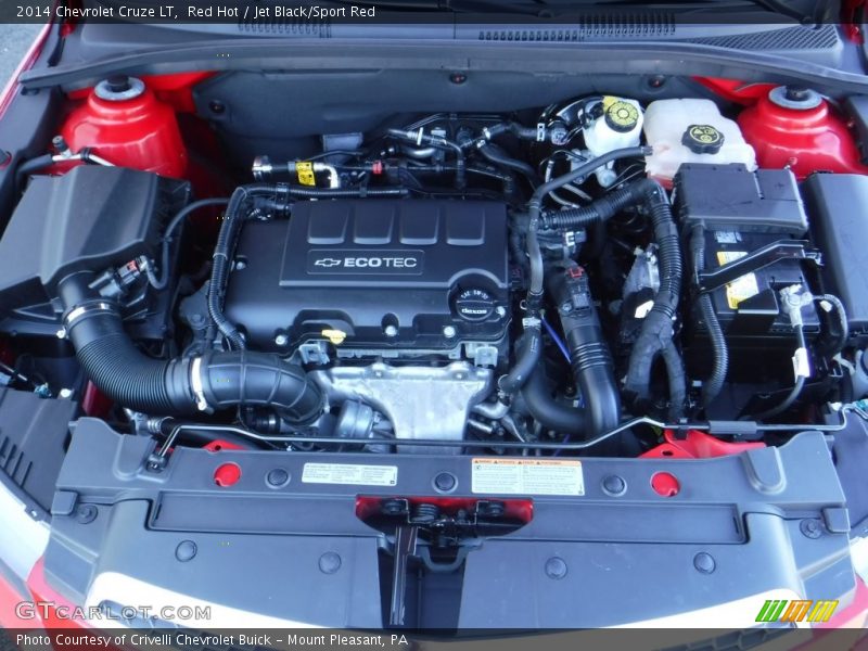 Red Hot / Jet Black/Sport Red 2014 Chevrolet Cruze LT