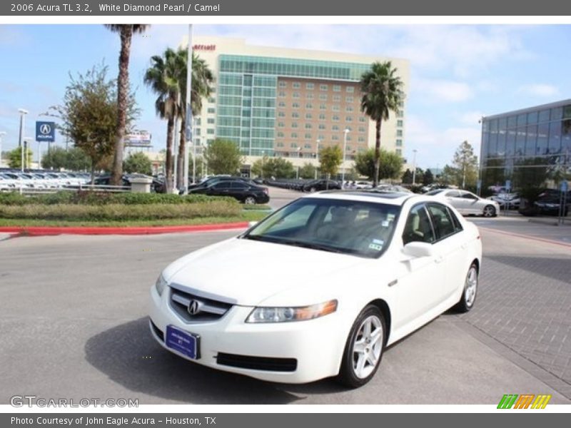 White Diamond Pearl / Camel 2006 Acura TL 3.2