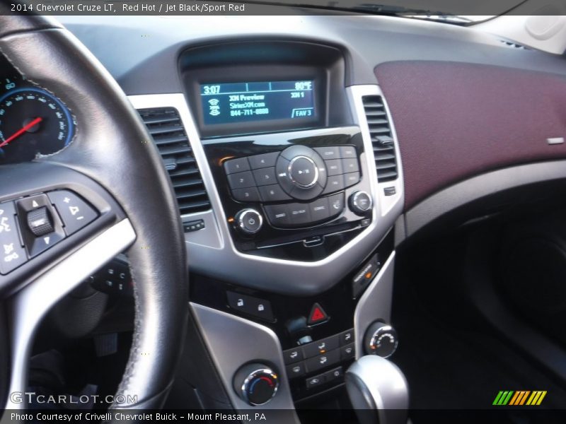 Red Hot / Jet Black/Sport Red 2014 Chevrolet Cruze LT