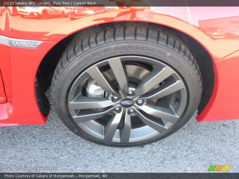 Pure Red / Carbon Black 2016 Subaru WRX Limited