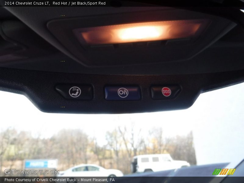 Red Hot / Jet Black/Sport Red 2014 Chevrolet Cruze LT