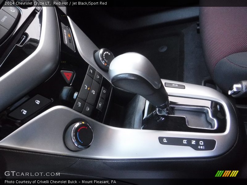 Red Hot / Jet Black/Sport Red 2014 Chevrolet Cruze LT