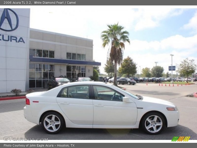 White Diamond Pearl / Camel 2006 Acura TL 3.2