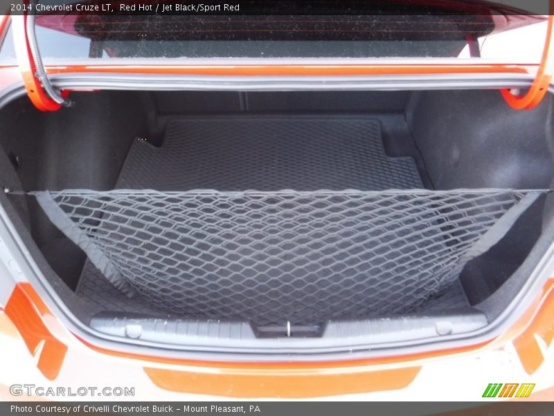 Red Hot / Jet Black/Sport Red 2014 Chevrolet Cruze LT