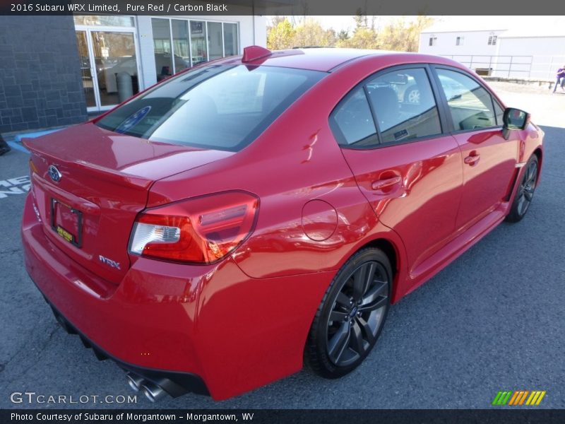 Pure Red / Carbon Black 2016 Subaru WRX Limited