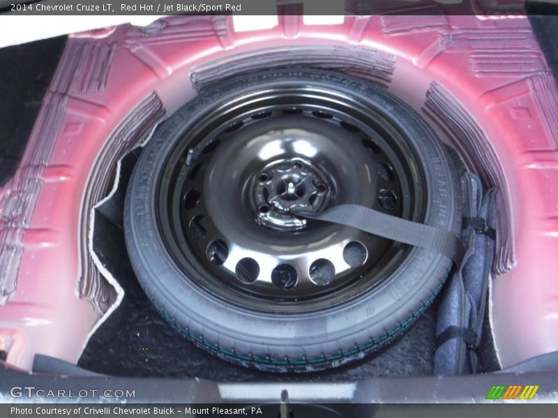 Red Hot / Jet Black/Sport Red 2014 Chevrolet Cruze LT