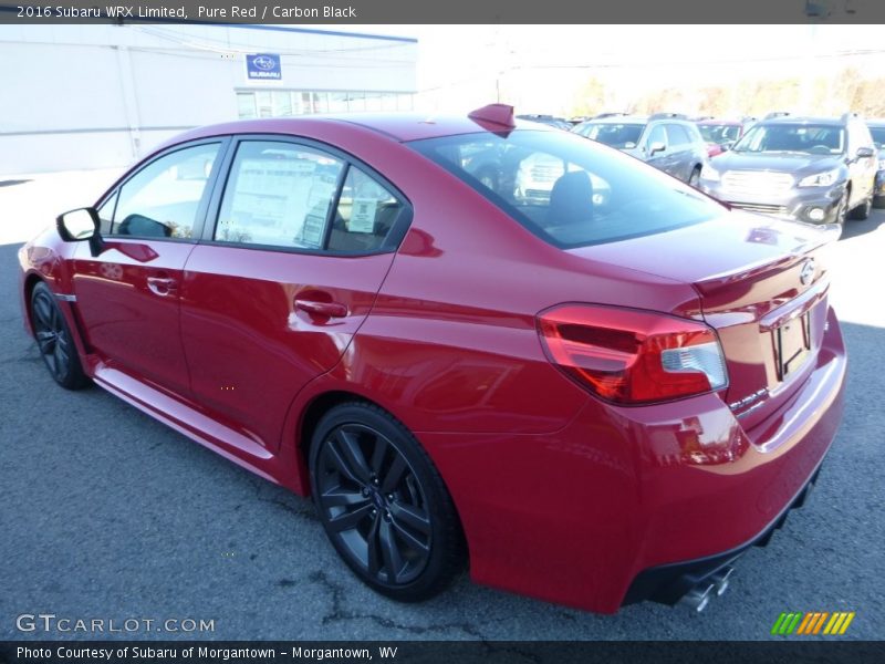 Pure Red / Carbon Black 2016 Subaru WRX Limited