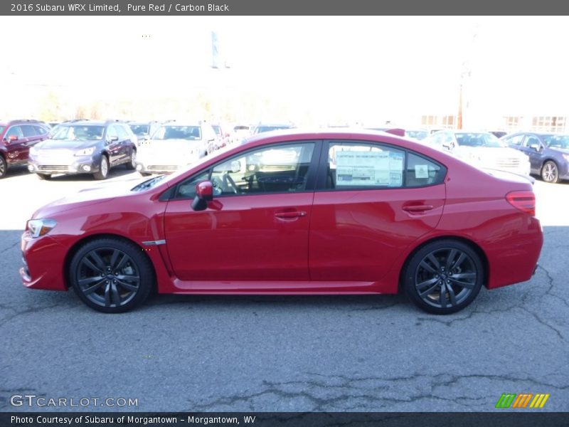 Pure Red / Carbon Black 2016 Subaru WRX Limited