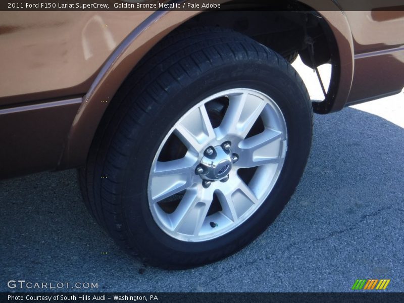 Golden Bronze Metallic / Pale Adobe 2011 Ford F150 Lariat SuperCrew