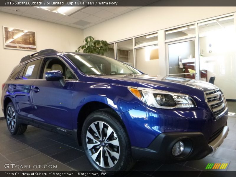 Lapis Blue Pearl / Warm Ivory 2016 Subaru Outback 2.5i Limited