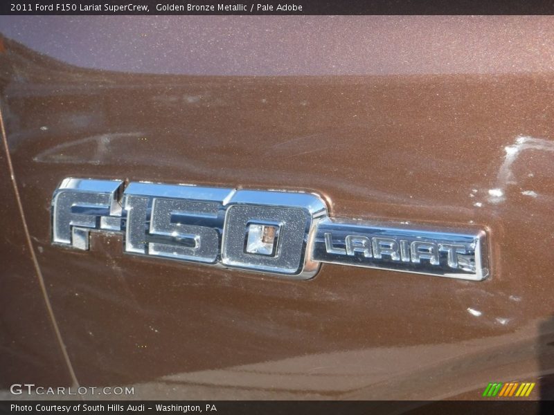 Golden Bronze Metallic / Pale Adobe 2011 Ford F150 Lariat SuperCrew