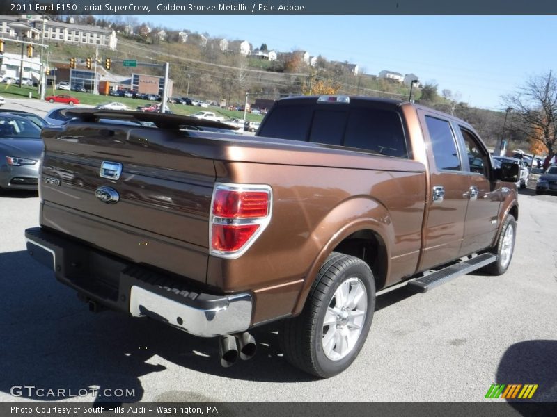 Golden Bronze Metallic / Pale Adobe 2011 Ford F150 Lariat SuperCrew