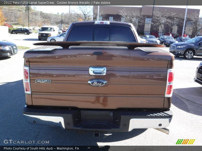 Golden Bronze Metallic / Pale Adobe 2011 Ford F150 Lariat SuperCrew