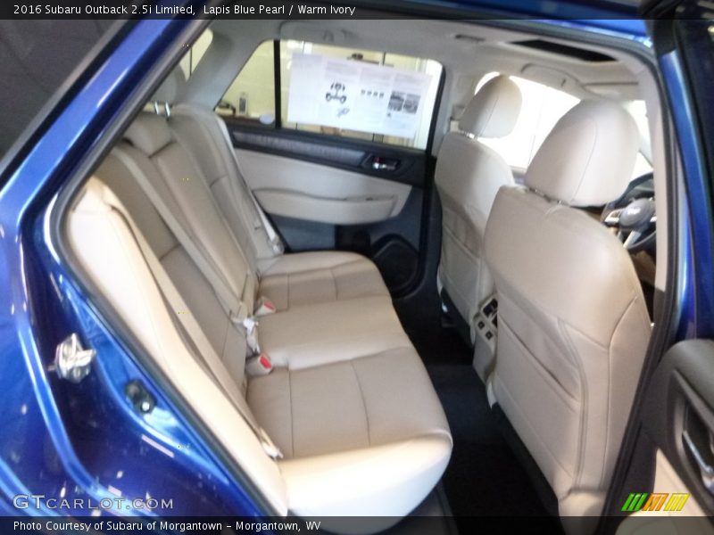 Lapis Blue Pearl / Warm Ivory 2016 Subaru Outback 2.5i Limited