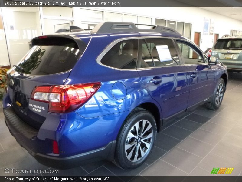 Lapis Blue Pearl / Warm Ivory 2016 Subaru Outback 2.5i Limited
