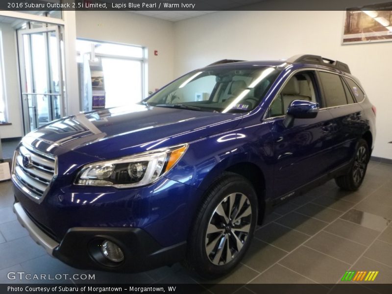 Lapis Blue Pearl / Warm Ivory 2016 Subaru Outback 2.5i Limited