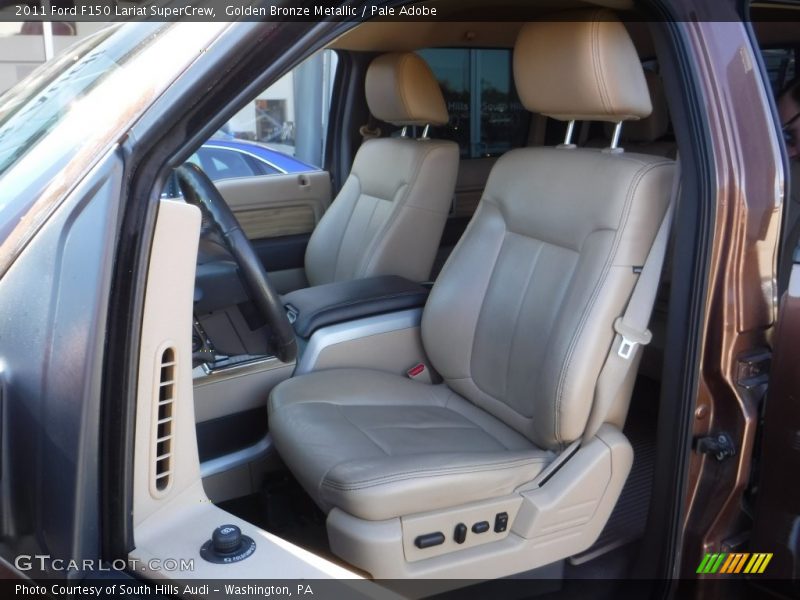 Golden Bronze Metallic / Pale Adobe 2011 Ford F150 Lariat SuperCrew
