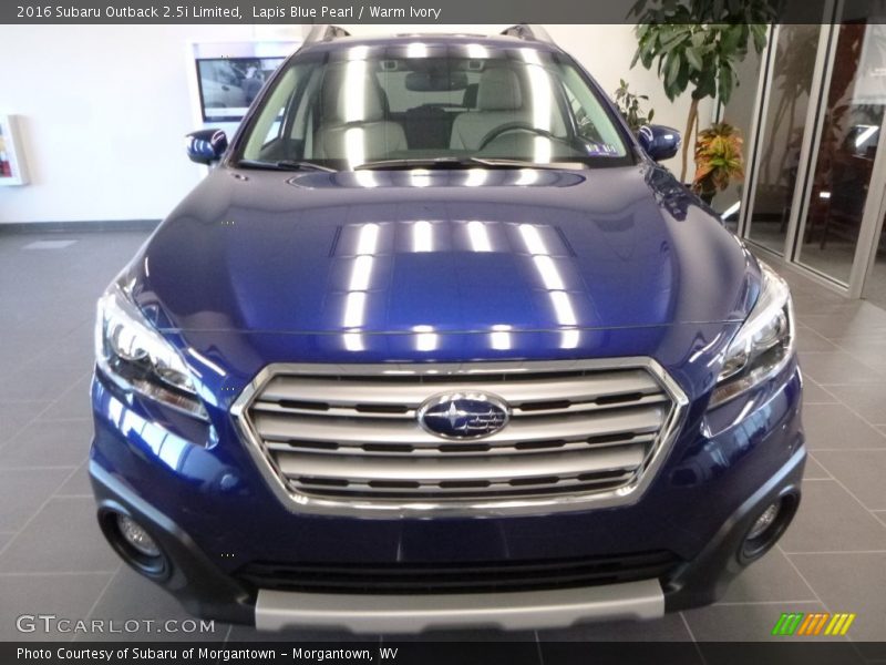 Lapis Blue Pearl / Warm Ivory 2016 Subaru Outback 2.5i Limited