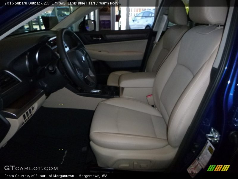 Lapis Blue Pearl / Warm Ivory 2016 Subaru Outback 2.5i Limited