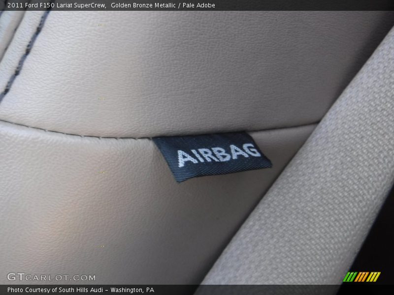 Golden Bronze Metallic / Pale Adobe 2011 Ford F150 Lariat SuperCrew