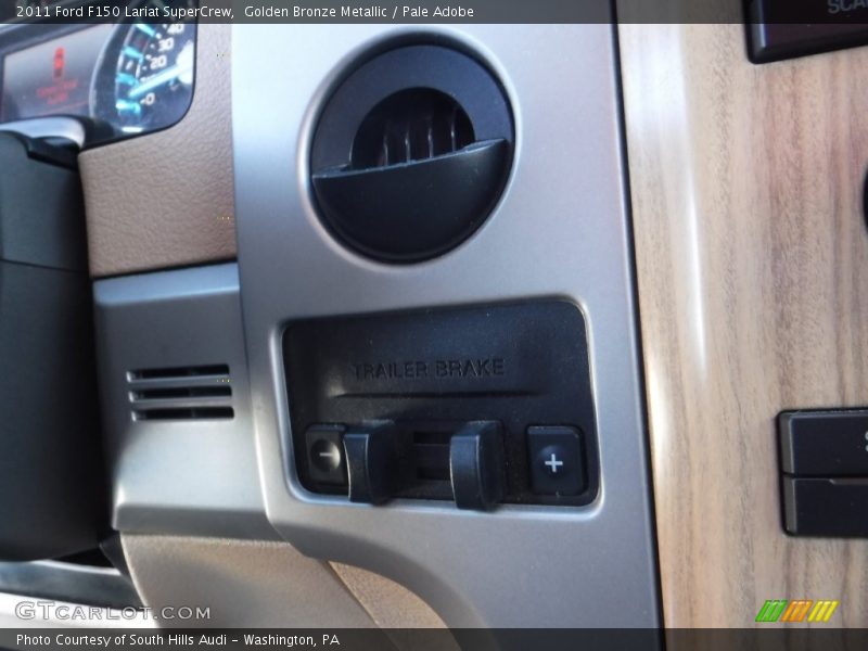 Golden Bronze Metallic / Pale Adobe 2011 Ford F150 Lariat SuperCrew