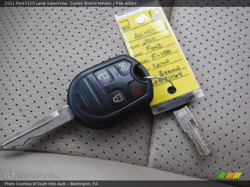Golden Bronze Metallic / Pale Adobe 2011 Ford F150 Lariat SuperCrew