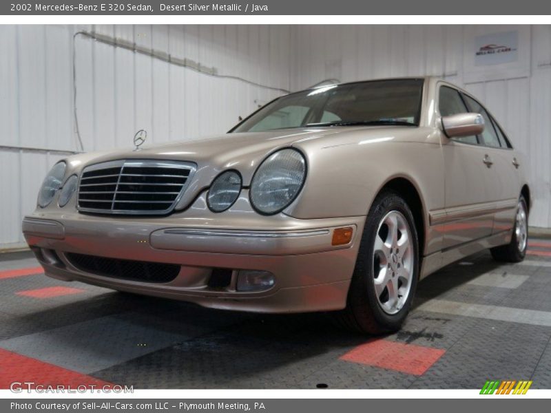 Desert Silver Metallic / Java 2002 Mercedes-Benz E 320 Sedan