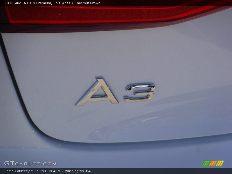 Ibis White / Chestnut Brown 2016 Audi A3 1.8 Premium