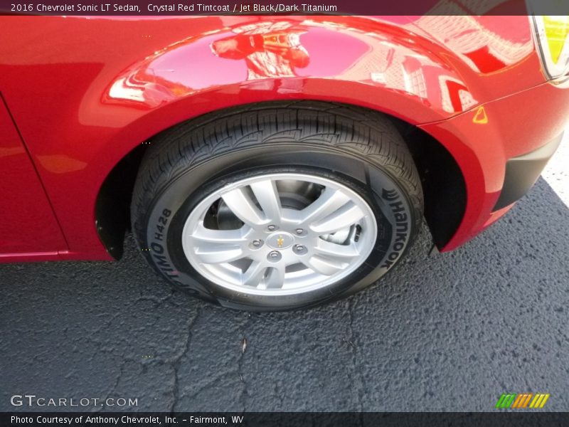 Crystal Red Tintcoat / Jet Black/Dark Titanium 2016 Chevrolet Sonic LT Sedan
