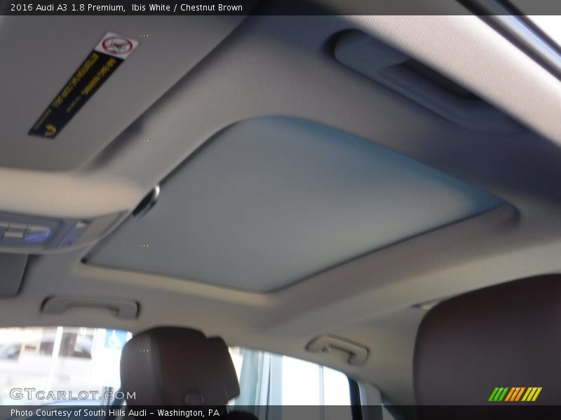 Ibis White / Chestnut Brown 2016 Audi A3 1.8 Premium
