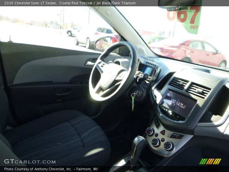 Crystal Red Tintcoat / Jet Black/Dark Titanium 2016 Chevrolet Sonic LT Sedan