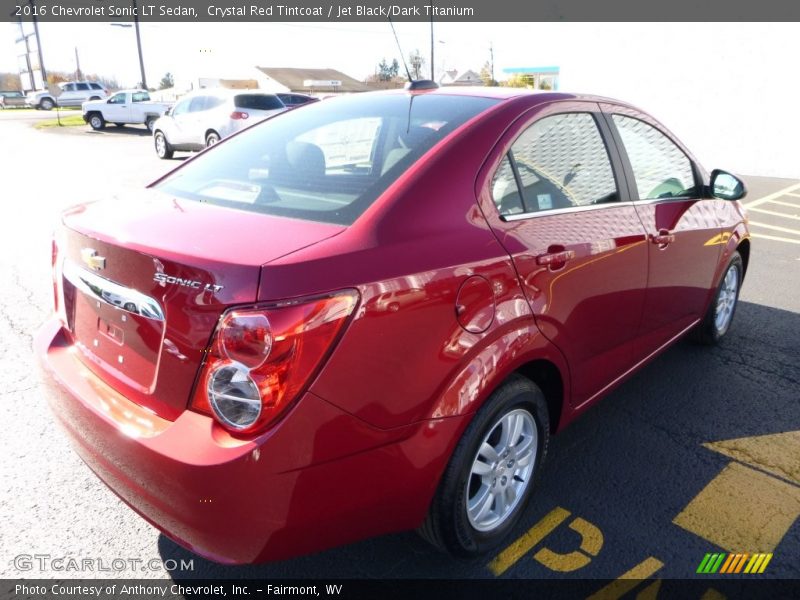 Crystal Red Tintcoat / Jet Black/Dark Titanium 2016 Chevrolet Sonic LT Sedan
