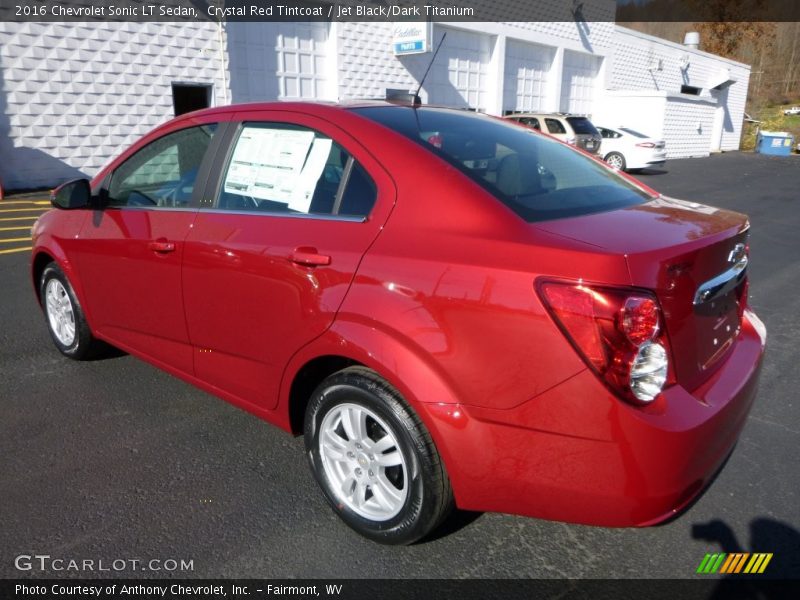 Crystal Red Tintcoat / Jet Black/Dark Titanium 2016 Chevrolet Sonic LT Sedan